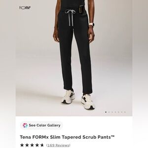 Figs Black FORMx Medium Scrub Pants